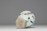 China - Polychrome porcelain vase decorated with characters.