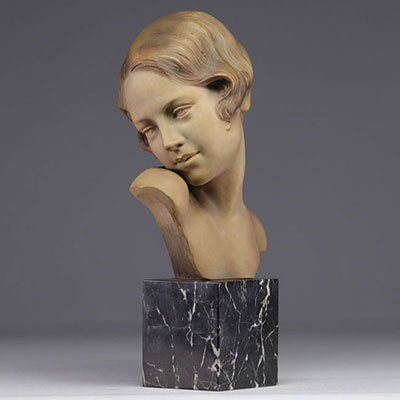 Auguste Henri CARLI (1868-1930) Buste de 