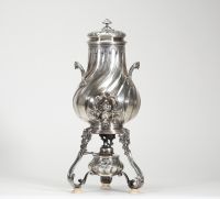 Samovar en argent, France, époque Napoléon III Poinçon Minerve 1er titre (950/1000) Orfèvre à identifier