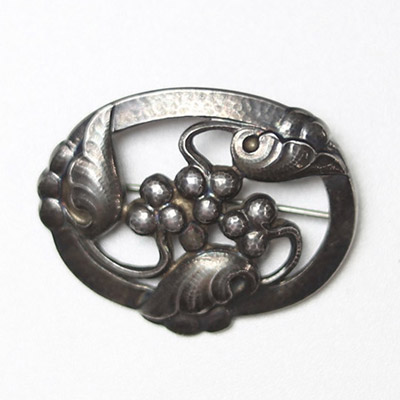 Georg Jensen Broche en argent, modèle 101 – Vers 1915-1930.