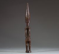 Afrique RDC - Statuette Luluwa en bois sculpté, Congo RDC, 1ère partie XXème.