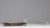 Lino SABATTINI (1925-2016) for Christofle - Jewellery box in silver-plated metal and Plexiglas.