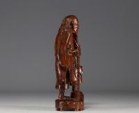 China - Sage, boxwood sculpture, 19th century.