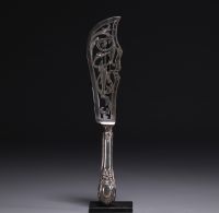 Ensemble de quatre couverts en argent, poinçons divers. XIXème.