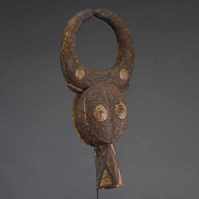 Afrique - Masque Nunuma / Nuna en bois sculpté, Burkina Faso, début XXème.