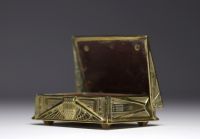 ERHARD & SÖHNE - Brass box with Egyptian motifs, circa 1920-30.