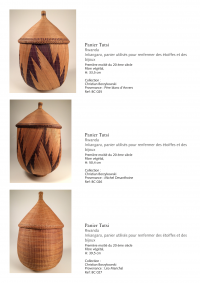 Collection of over 200 Central African baskets from the 19th and 20th centuries - Collection of Mr Christian Borzykowski.