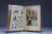 Tintin in America, black and white, A14 bis, Small pasted image, Casterman, 1941 4 off-text in colour, 20th century