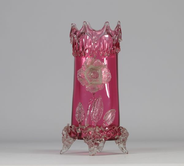 Chênée (BE) - Vase en verrerie d'époque du XIXe siècle.