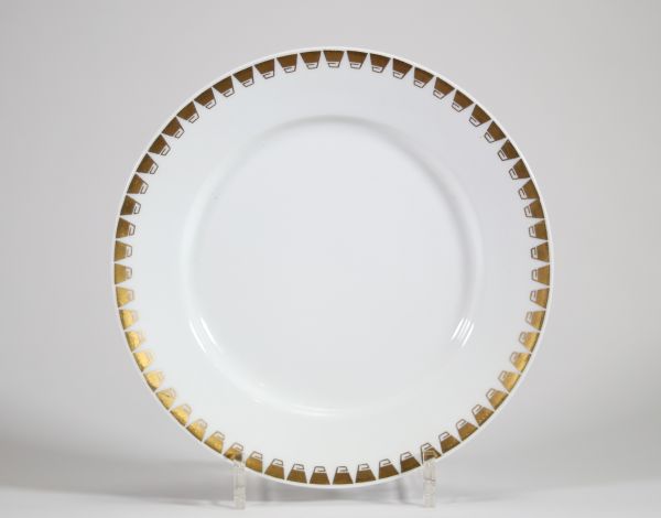 Henry van de Velde (1863–1957) Assiette à frise grecque stylisée – Éditée par Fraureuth AG, Allemagne - Vers 1906.