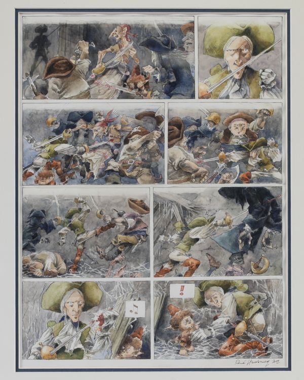 René HAUSMAN (1936-2016) ‘Capitaine Trèfle’ Colour plate, album edition (2019), signed René Hausman 2012.