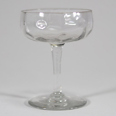 Koloman Moser (1868–1918) Verre à champagne « Meteor » Wiener Werkstätte – Vers 1899.