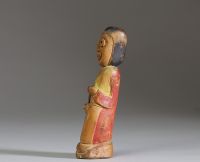 Poupée Haida probablement, figure chamanique, Amérique du Nord, XIXème.