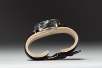 Gallet - Multichron ‘Jim Clark’ Gentlemen's watch, mechanical movement, buffalo leather strap, circa 1958-1961.