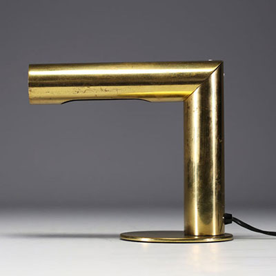 Jonas HIDLE (1912-2001) for Høvik Lys, Norway - Brass desk lamp, circa 1980.