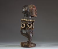Afrique RDC - Fétiche Songye Kifwebe en bois sculpté, Congo RDC, 1ère moitié XXème.