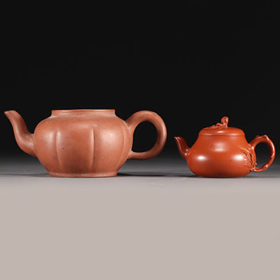 Chine - Ensemble de deux Théière Chinoise de Yixing.