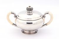 Axel SOLOMONSEN (20th century) Solid silver coffee service, hallmarked 925.
