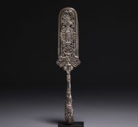 Ensemble de quatre couverts en argent, poinçons divers. XIXème.