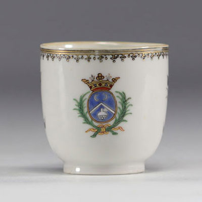 Chine - Tasse en porcelaine Compagnie des Indes 