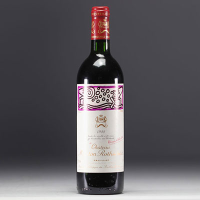 Château Mouton Rothschild, Pauillac, millésime 1988.