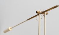 Gian Franco LEGLER (1922-2015) for Arredoluce - Movalux floor lamp in brass and painted aluminium, 1951.