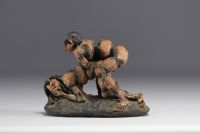 Agenor FABBRI (1911-1998) - Sculpture érotique en terre cuite.