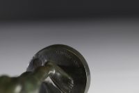 Henry ARNOLD (1879-1945) ‘Première Offrande’ Sculpture in bronze with green ptine, signed on the base and stamped Susse.