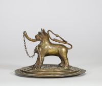 Lampe à huile zoomorphe Nuremberg, XVIe siècle (élément postérieur)