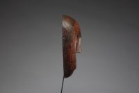 Afrique RDC - Rare masque Lega à double bouche en bois sculpté, 1ère moitié XXème.