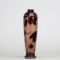 Cristallerie de Wadgassen, Villeroy & Boch Edmund Rigot Vase en verre gravé à l’acide Vers 1900-1920.