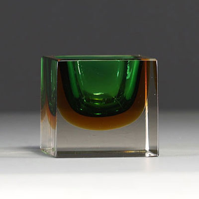 Flavio POLI (1900-1984) Vide poche Sommerso en verre multicouche, Murano, vers 1960-70.