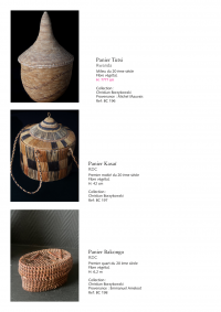 Collection of over 200 Central African baskets from the 19th and 20th centuries - Collection of Mr Christian Borzykowski.