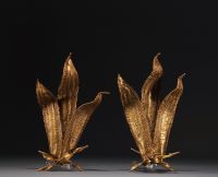 Paul MOERENHOUT - Pair of brass 