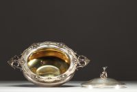 Wolfers - Solid silver and gilt vegetable dish, Wolfers hallmark under the piece, 19th century.