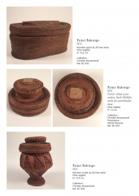 Collection of over 200 Central African baskets from the 19th and 20th centuries - Collection of Mr Christian Borzykowski.