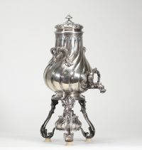 Samovar en argent, France, époque Napoléon III Poinçon Minerve 1er titre (950/1000) Orfèvre à identifier