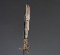 Afrique RDC - Paire de masques « lukwakongo » Lega en bois sculpté et raphia, Congo RDC.