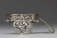 Solid silver belt buckle, 18th century Dutch work.