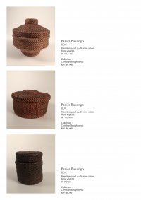 Collection of over 200 Central African baskets from the 19th and 20th centuries - Collection of Mr Christian Borzykowski.