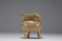 China - Glazed stoneware perfume burner, Song dynasty.