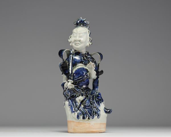 China - Divinity in blue-white porcelain, Ming period