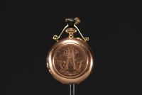 Pocket watch in 18k gold, total weight 26.4 g.