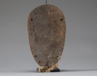 Afrique RDC - Ancien masque Lega / Warega en bois sculpté et raphia, Congo RDC, 1ère moitié XXème.