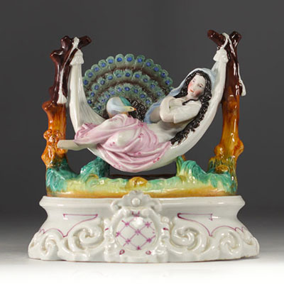 Encrier en porcelaine d'Andenne 