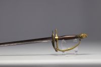 Ensemble de deux épées de cour d'époque XIXe siècle.