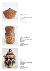 Collection of over 200 Central African baskets from the 19th and 20th centuries - Collection of Mr Christian Borzykowski.
