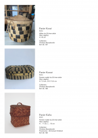 Collection of over 200 Central African baskets from the 19th and 20th centuries - Collection of Mr Christian Borzykowski.