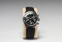Gallet - Multichron ‘Jim Clark’ Gentlemen's watch, mechanical movement, buffalo leather strap, circa 1958-1961.