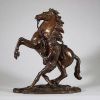Guillaume Coustou (1687-1746) d'après — Sculpture en bronze, “L’Homme maîtrisant un cheval cabré”